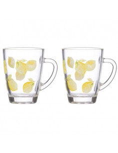 AMALFI 2PACK GLASS MUGS 28CL