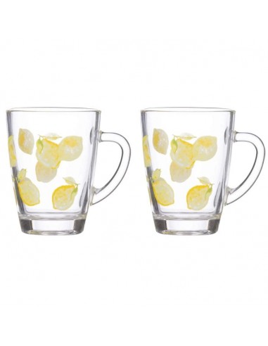 AMALFI 2PACK GLASS MUGS 28CL