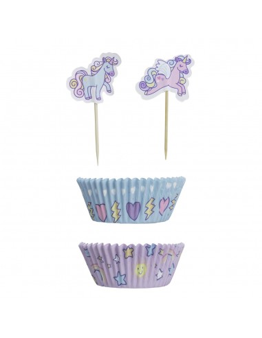 MASON CASH UNICORN SET OF 48 CUPCAKE...