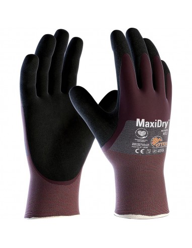 MAXIDRY 3/4 COATED CARDED GLOVE SIZE 9