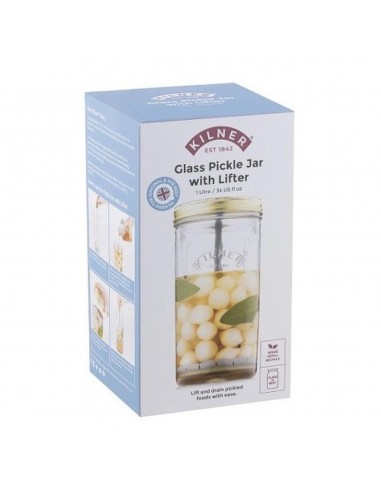 KILNER PICKLE JAR WITH LIFTER 1L