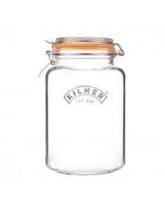 KILNER CLIP TOP SQUARE JAR 2L