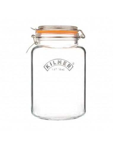 KILNER CLIP TOP SQUARE JAR 2L