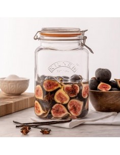 KILNER CLIP TOP SQUARE JAR 2L 2