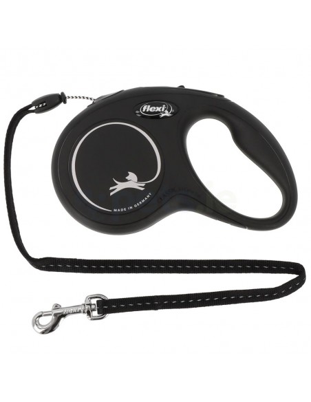 FLEXI CLASSIC EXTRA SMALL BLACK CORD LEAD 3M