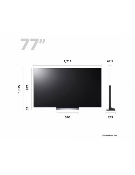LG 77" C4 OLED EVO 4K SMART TV OLED77C44LA.AEK