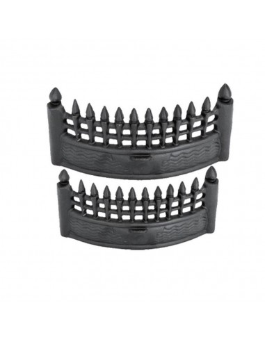 16'' CAST IRON FIRE FRONT BLACK