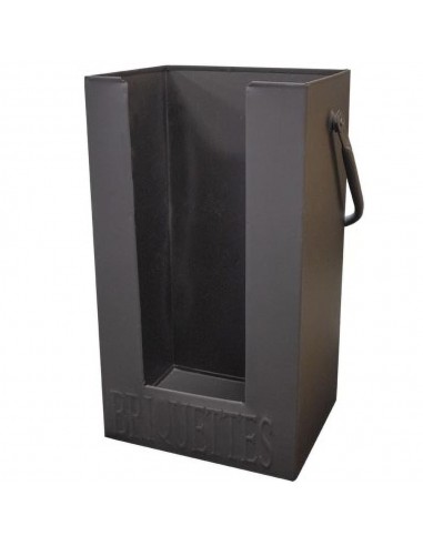 BRIQUETTE HOLDER BLACK 16.5"