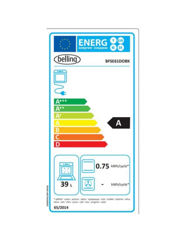 BELLING 60CM FREESTANDING ELECTRIC...