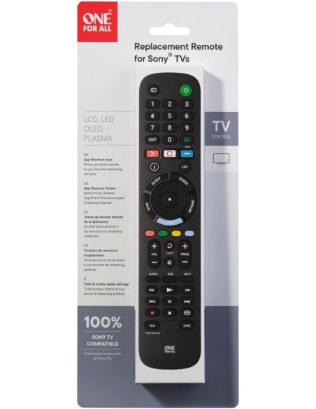 SONY ONE FOR ALL REPLACEMENT REMOTE CONTROL