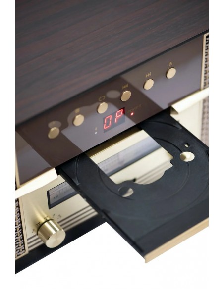 CROSLEY RHAPSODY RECORD PLAYER ENTERTAINMENT CENTER - MAHOGANY