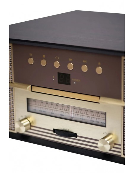 CROSLEY RHAPSODY RECORD PLAYER ENTERTAINMENT CENTER - MAHOGANY