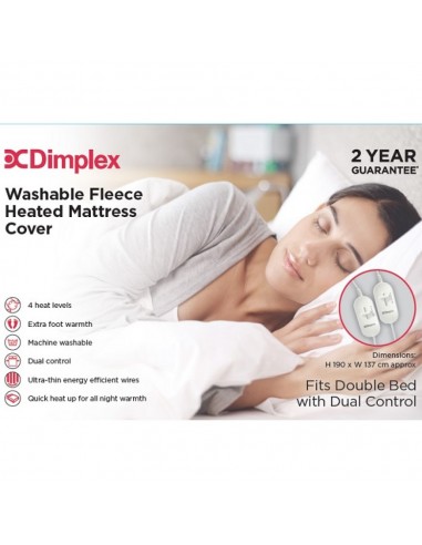 DIMPLEX MATTRESS COVER FLEECE DOUBLE...