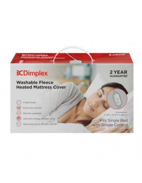 DIMPLEX MATTRESS COVER FLEECE SINGLE