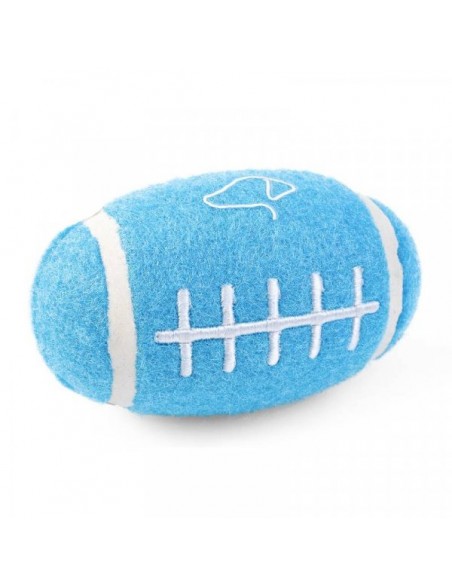SQUEAKY POOCH RUGGER BALL 12CM