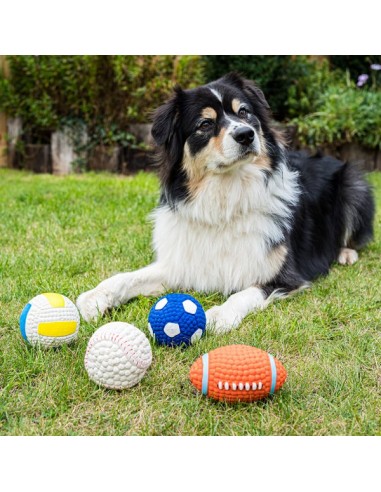 SQUEAKY LATEX POOCH BALL 9 CM