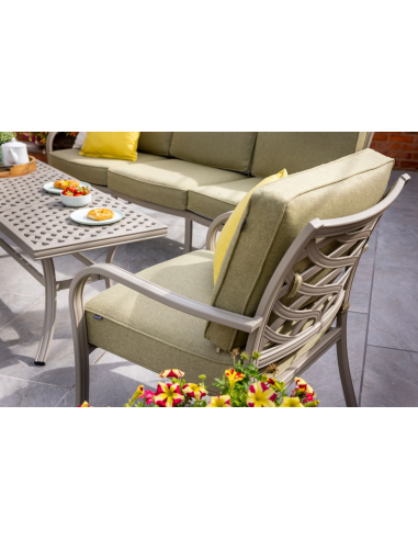 BUXTON 3 SEAT GARDEN LOUNGE SET