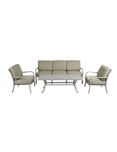 BUXTON 3 SEAT GARDEN LOUNGE SET