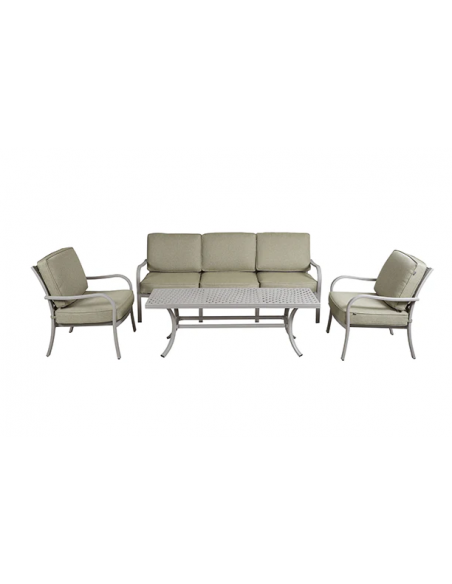 BUXTON 3 SEAT GARDEN LOUNGE SET