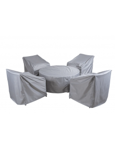 BUXTON 4 SEAT ROUND GARDEN...