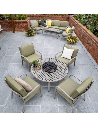 BUXTON 4 SEAT COSY FIRE PIT GARDEN...