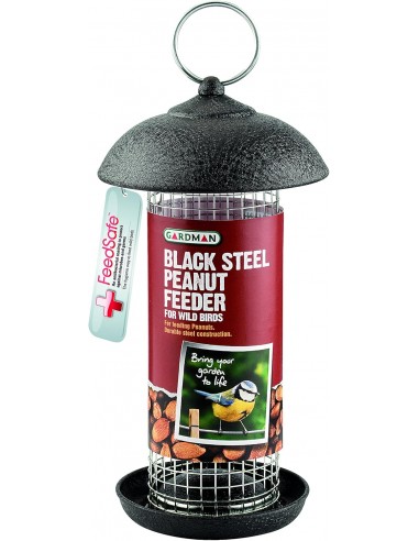 GARDMAN BLACK STEEL PEANUT FEEDER