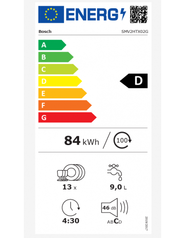 BOSCH SERIES 2 INTEGRATED DISHWASHER