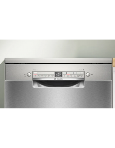 BOSCH FREE STANDING DISHWASHER, 60CM SILVER INOX