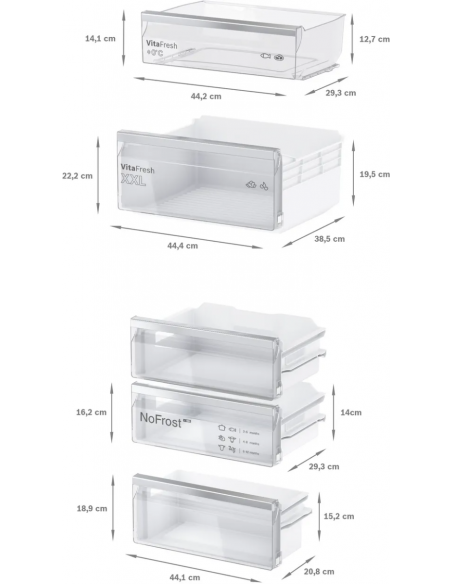 BOSCH SERIES 4 BUILT-IN FRIDGE FREEZER 54CM