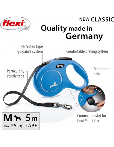 FLEXI CLASSIC MEDIUM TAPE 5M - BLUE