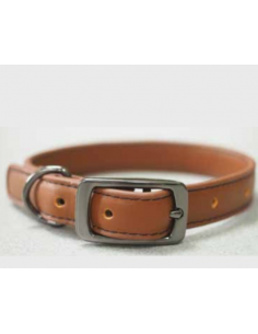 TAN LUXE LEATHER COLLAR MEDIUM