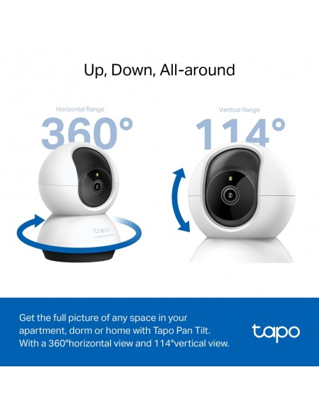 TAPO INDOOR PAN TILT SMART SECURITY CAMERA 2K QHD 4MP