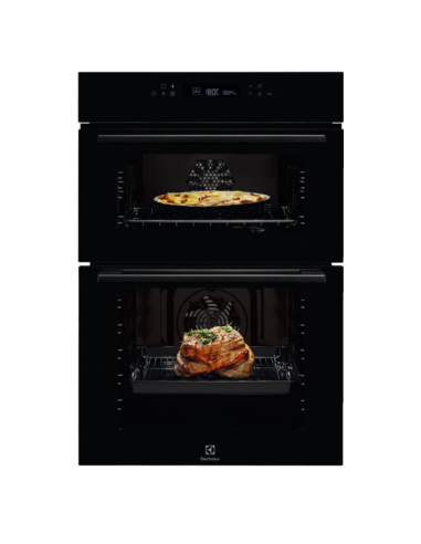 ELECTROLUX DOUBLE FAN OVEN BLACK