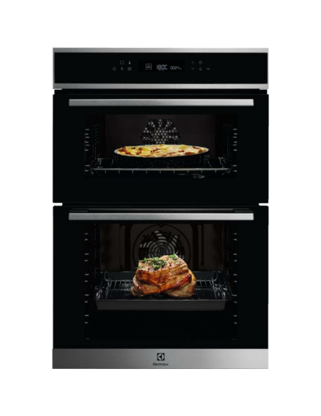ELECTROLUX MULTIFUNCTION DOUBLE FAN OVEN STAINLESS STEEL