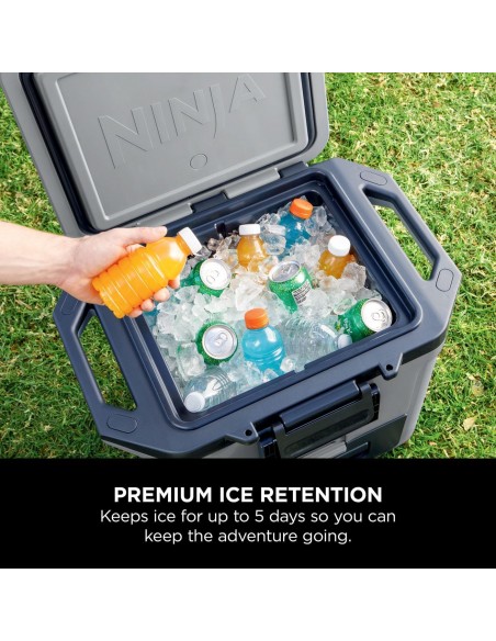 NINJA FROSTVAULT 28L HARD COOLER WITH DRY ZONE GREY