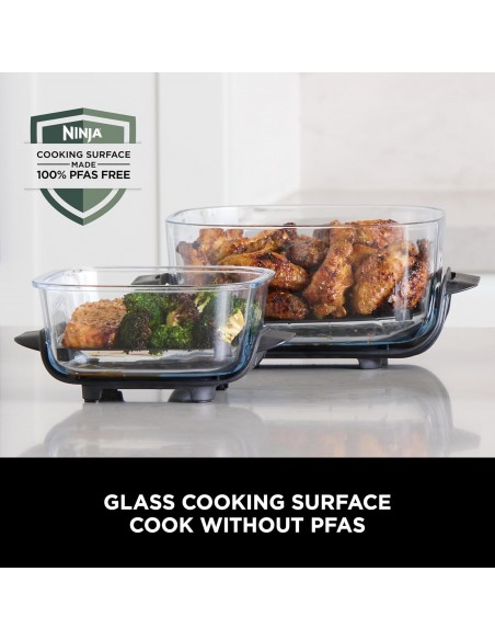 NINJA CRISPI 4 IN 1 PORTABLE GLASS AIR FRYER