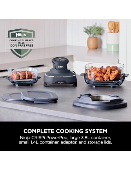 NINJA CRISPI 4 IN 1 PORTABLE GLASS AIR FRYER