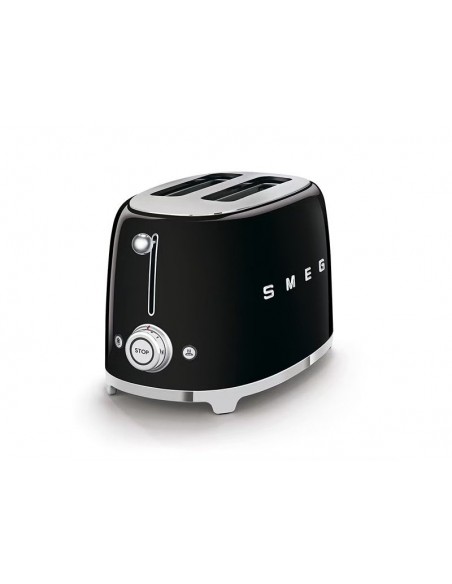 SMEG 50'S RETRO STYLE 2 SLICE TOASTER BLACK