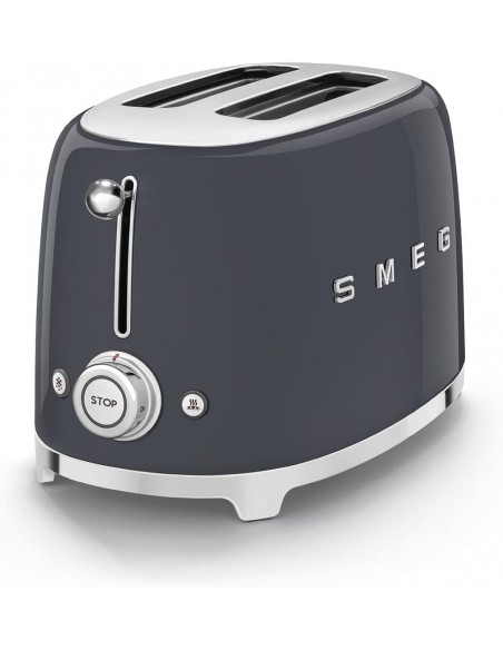 SMEG 50'S RETRO STYLE 2 SLICE TOASTER SLATE GREY