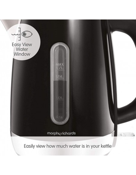 MORPHY RICHARD EQUIP KETTLE  BLACK