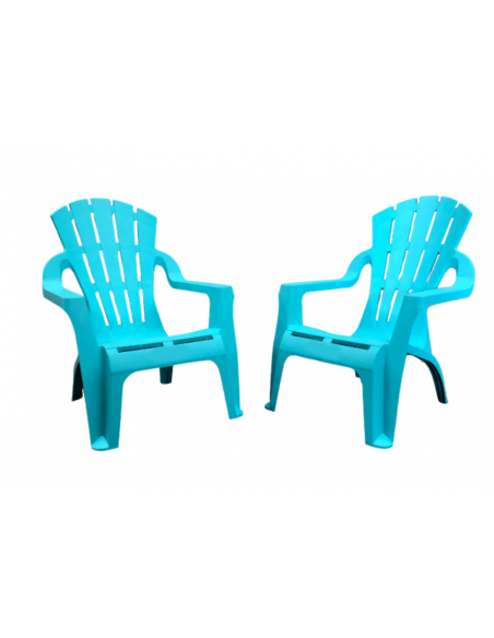 ADIRONDACK RESIN CHAIR - AQUA