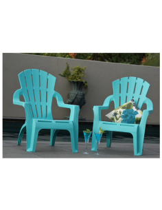 ADIRONDACK RESIN CHAIR - AQUA 2