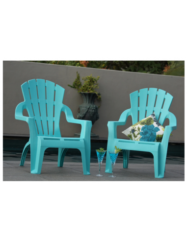 ADIRONDACK RESIN CHAIR - AQUA