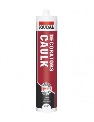 SOUDAL DECORATORS CAULK 290ML WHITE