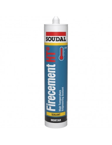 SOUDAL FIRECEMENT HT 300ML BLACK