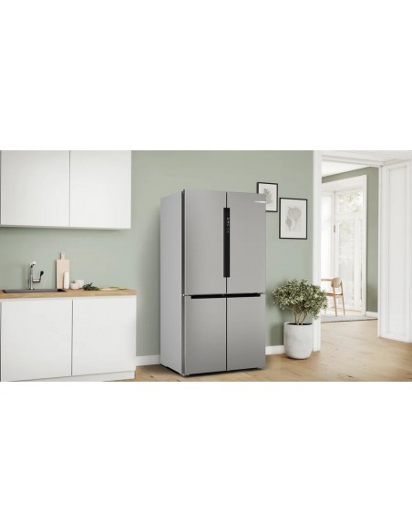 BOSCH SERIES 4 FRENCH DOOR FRIDGE FREEZER - STAINLESS STEEL