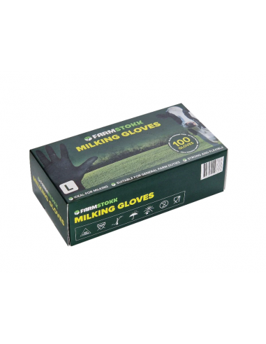 FARMSTOKK MILKING NITRILE GLOVES 100...
