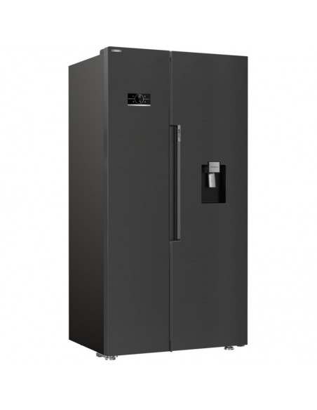 BEKO NON PLUMBED AMERICAN STYLE FRIDGE FREEZER - BLACK