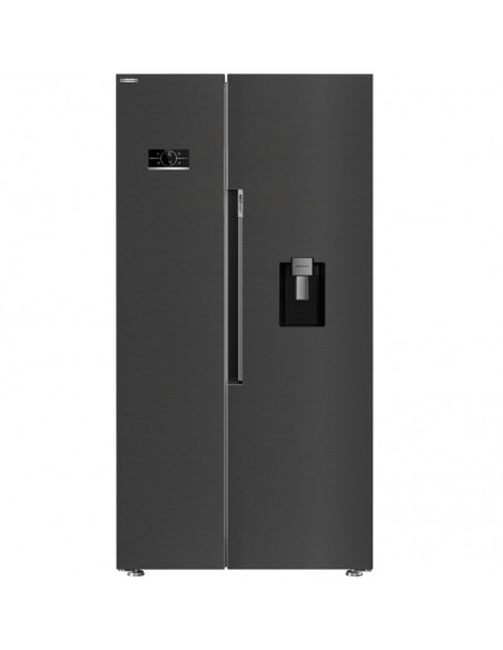 BEKO NON PLUMBED AMERICAN STYLE FRIDGE FREEZER - BLACK