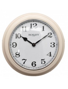 DUNLEVY PLASTIC WALL CLOCK...